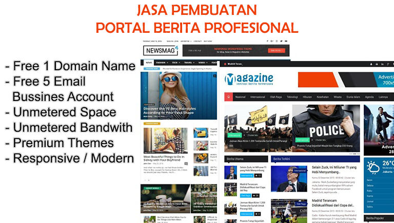 Jasa Pembuatan Portal Berita Profesional
