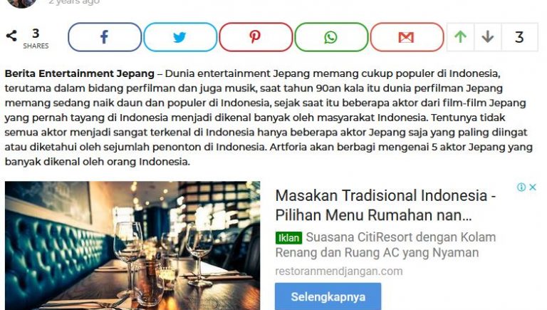 PROMO Jasa Penulis Artikel 400 Kata !! Bahasa Indonesia